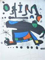 Signed Coloured Print By Joan Miro