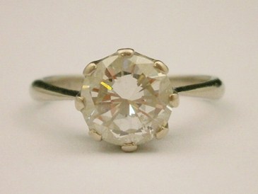 Lot 83 A Diamond Solitaire Ring