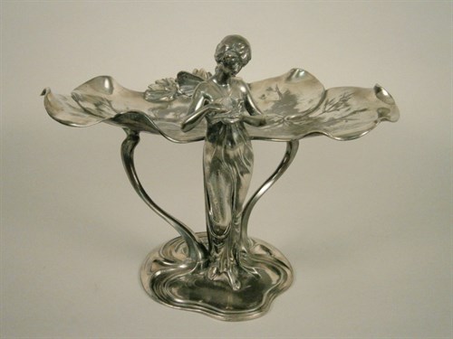 This Art Nouveau -style WMF Pewter Centrepiece Has An Estimate Of Between £600 And £800