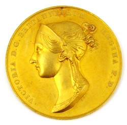 1187 Coronation of Queen Victoria 1838 36mm dia. in gold Eimer 1315 the official Royal Mint issue by B.Pistrucci