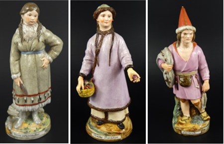 Lots 2214 To 2216 Russian porcelain figures